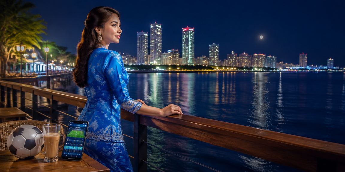 Pemain dalam pakaian baju kurung menikmati permainan dalam talian di Penang
